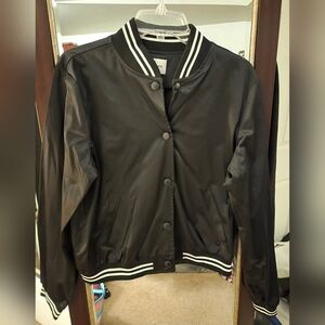 American Eagle Outfitters Black Varsity Jacket